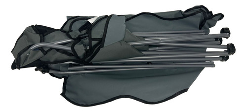 Silla Plegable + Techo Parasol Playa Camping Sequoia Premium Color Gris
