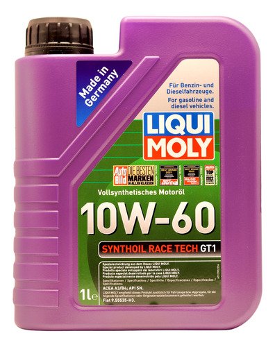 Liqui Moly Synthoil Race Tech Gt1 10w-60 1l - Motor Forjado