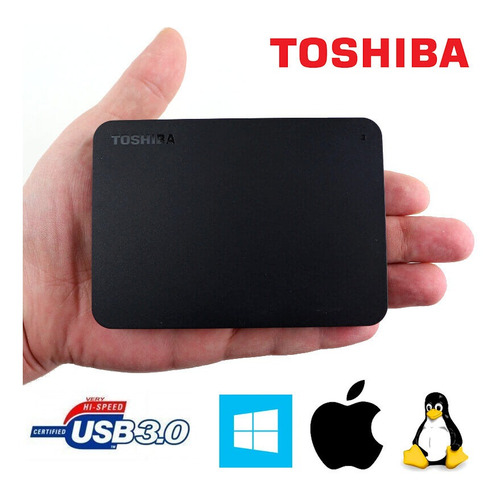 Imagen 2 de 4 de Disco Duro Externo Portable Toshiba 1tb Usb 3.0 1 Tb Tera ®