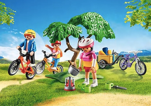 Playmobil Pase Familiar En Bicicleta De Montaña