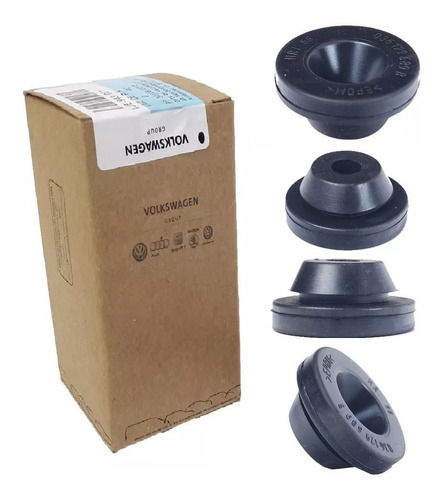 4 Borrachas Filtro De Ar Golf Polo Fox Jetta Passat Gol G5 6