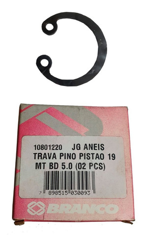 Cj Anel Elast. P/furo (19mm) Bd5.0/g2/xs/21/12000es (02 Pcs)