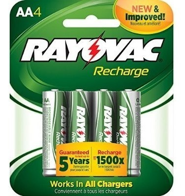 Rayovac Recarga Recargable De 1350 Mah Nimh Aa Pre-charged B