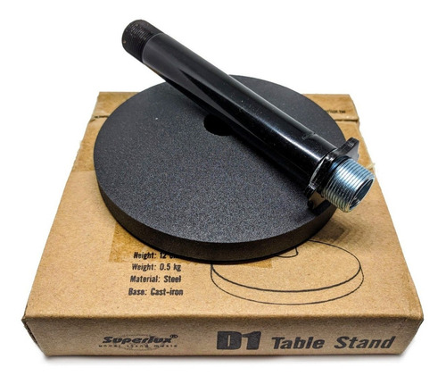 Pie Microfono De Mesa Superlux D1b Base Redonda - Oddity