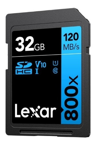 Caixa Com 10 Unidades Cartão Sd Lexar 32gb 800x 120mb/s V10