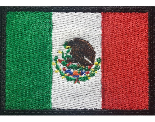 Mexico Bandera Parche Bordado Militar Gotcha Tactico 7*5cm