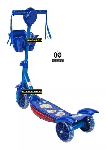 Monopatín Infantil Plegable 3 Ruedas Disney Azul - LAMBORGHINI MONOPATINES  Y PATINETAS - Megatone