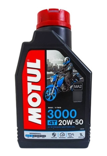 Aceite Motul 3000 20w50 4t Mineral Motos