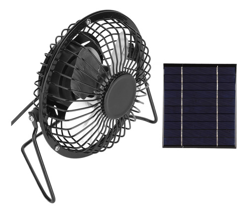 Mesa Recargable Portátil Con Ventilador De Panel Solar De 2,