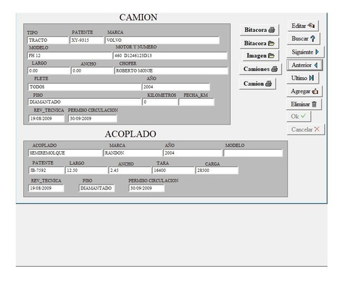 Sistema Control Vehiculos Y Camiones