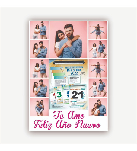 Calendario 2022 De Pared Exfoliador Personalizado