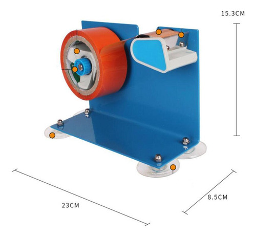 Dispensador De Cinta De Metal Azul De 5 Cm De Ancho,