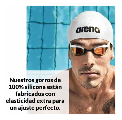 Imagen 4 de 9 de Gorra De Natación Adulto Arena Classic Silicone - Btu Store
