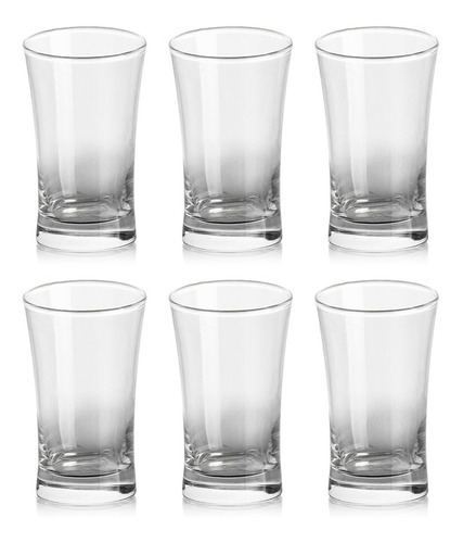 Pack X6 Vasos Trago Largo Altos After 325ml Vidrio Licor