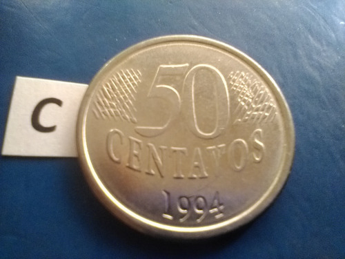 Brasil Monedas De 50 Cincuenta Centavos 1994 Money Argentina (Usado)