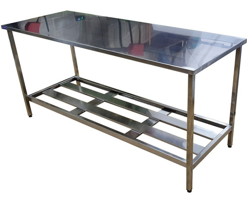 Mesa Aço Inox Nortinox 170cm X 60cm X 90cm