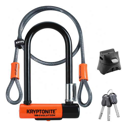 Kryptonite Evolution Mini-7 Candado En U Con Cable Para...