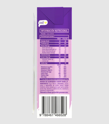 Bebida Vegetal Vilay Almendra - Sabores 200 Ml X 24 Unids