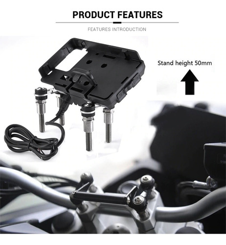 Soporte Celular Moto Bmw F800gs F700gs F750gs F850gs Unico