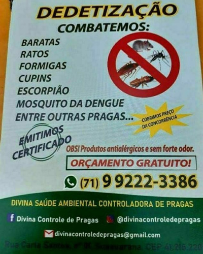 Imagem 2 de 5 de Dedetização Em Imóvel Residencial Empresarial E Comercial.