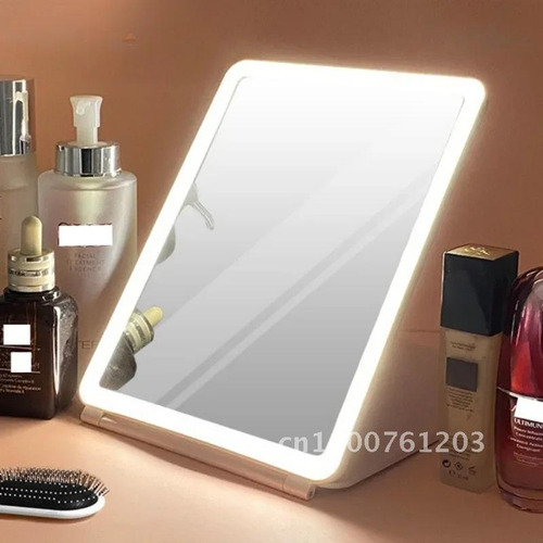 Vanity Makeup Mirror, Pantalla Táctil Portátil Con Iluminaci