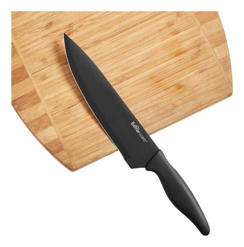 Cuchillo Chef De Cocina Acero Inoxidable Con Afilador