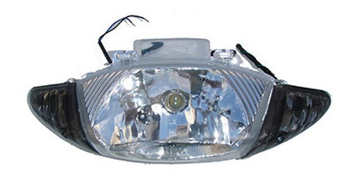 Optica Faro Delantero Cristal Fume  Gilera Smash 110 Tunning