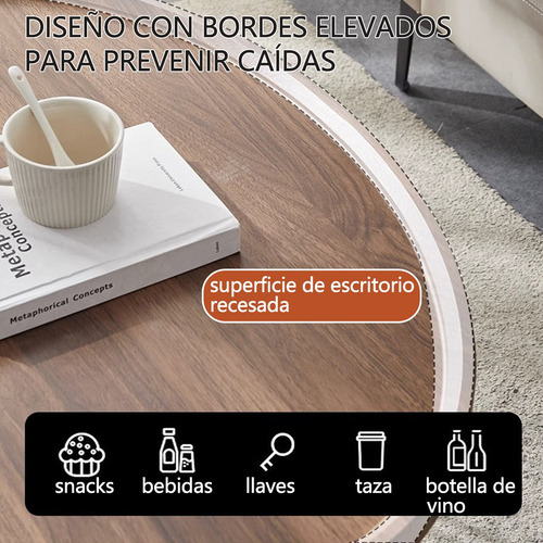 Mesa Circular Minimalista De 80 Centímetros/mesa De Café