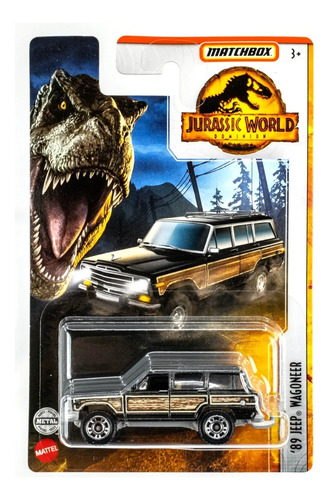 Jeep Wagoneer 1989 Jurassic World - Escala 1/64 Matchbox