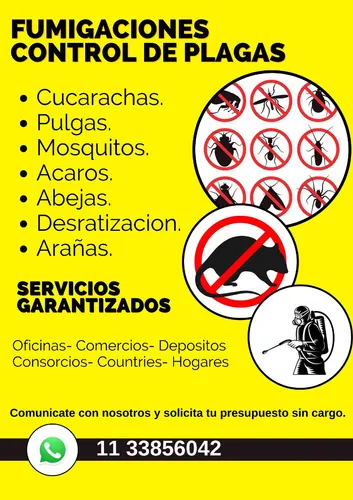 Fumigacion Fumigaciones Control De Plagas Desinfecciones
