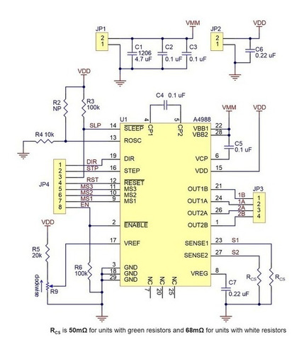 2 A4988 Driver Para Motor A Pasos Con Disipador