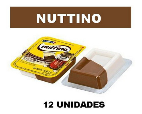 Dulce Nuttino Leche, Chocolate Y Nueces  Caja X12