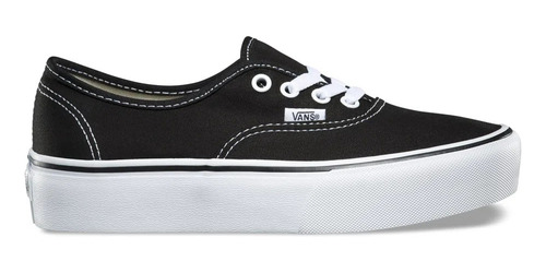 Tenis Vans Authentic Platform Color Negro Para Dama 22 Al 26