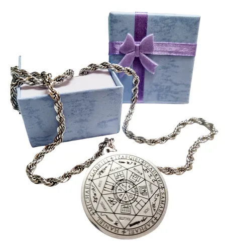 comprar Dije Sello 7 Arcangeles Acero Quirúrgico C\u002Fcadena Y Caja