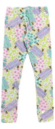 CALÇA LEGGING INFANTIL ESTAMPADA FRUTA