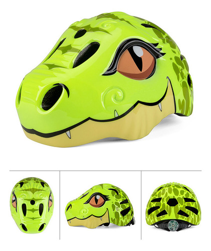 Casco De Dinosaurio Para Niños Casco De Bicicleta Monopatin