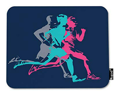 Pad Mouse - Marathon Running Mouse Pad Colorful Adult Runner