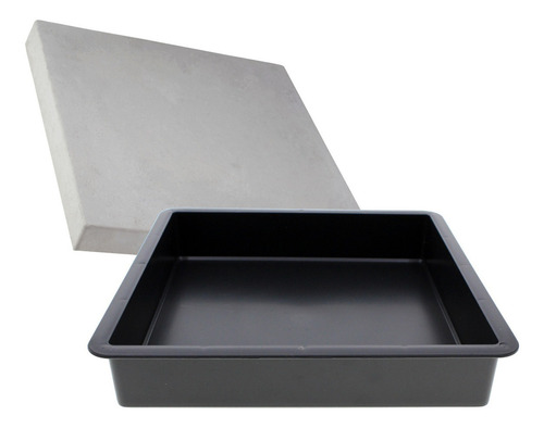 Kit Com 33 Formas De Paver Lisa Para Calçada 30x30x6 Bloco