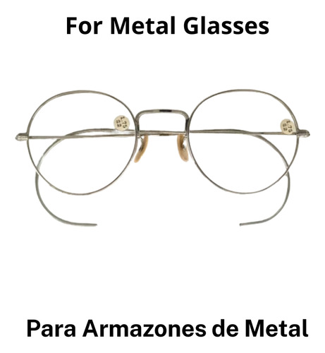 Puntas Curvas Para Anteojos Patillas Metal Armazones X 50uni Transparente