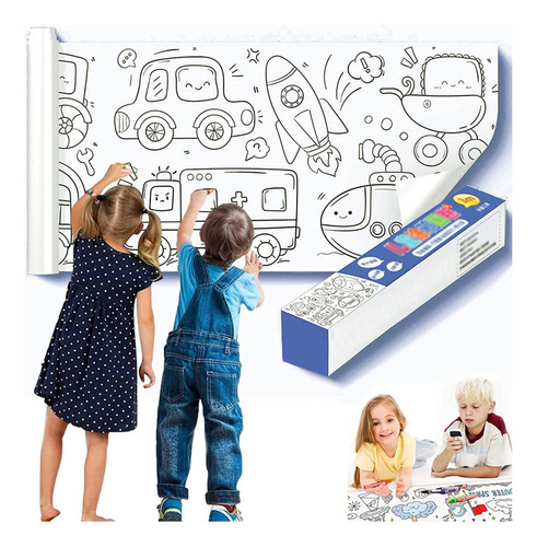 3m Rollo De Papel De Dibujo Infantil For Niñosdinosaurios