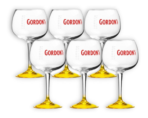 Copa De Vidrio Gin Gordon´s London Dry X6u 600ml