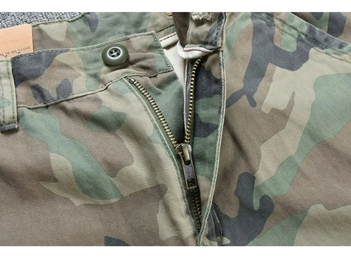 Pantalones Cortos Tipo Cargo De Camuflaje Para Hombre, Ropa