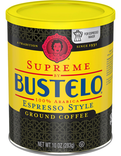 Supreme By Bustelo Espresso Style Cafe Molido Tostado Oscuro