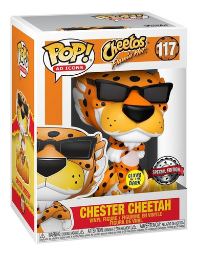 Funko Pop Chester Cheetah Flamig Hot Glow Special Edition