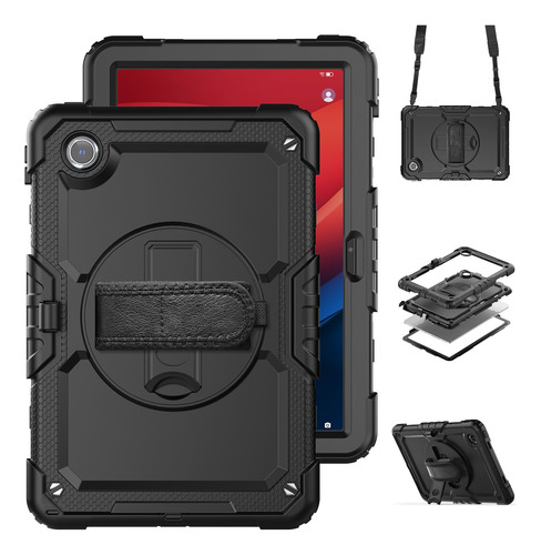 Funda Para Lenovo Tab M11/xiaoxin Pad 2024 Correas Giratorio