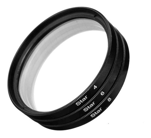  Kit Filtro Estrela 67mm Star Filter 4 6 8 Pontas Lente 67mm