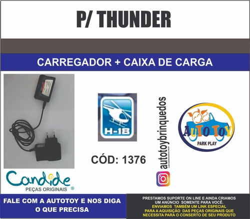 Thunder 1376 H-18 - Carregador + Caixa De Carga