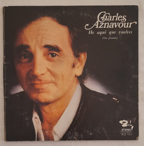 Vg Vinilo Lp Charles Aznavour He Aqui Que Vuelves En Frances