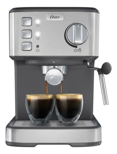 Cafetera Espresso Oster 15 Bares Bvstem5 Plateado
