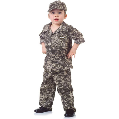 Disfraz Para Niño Uniforme Camuflado Talla L 2t-4t